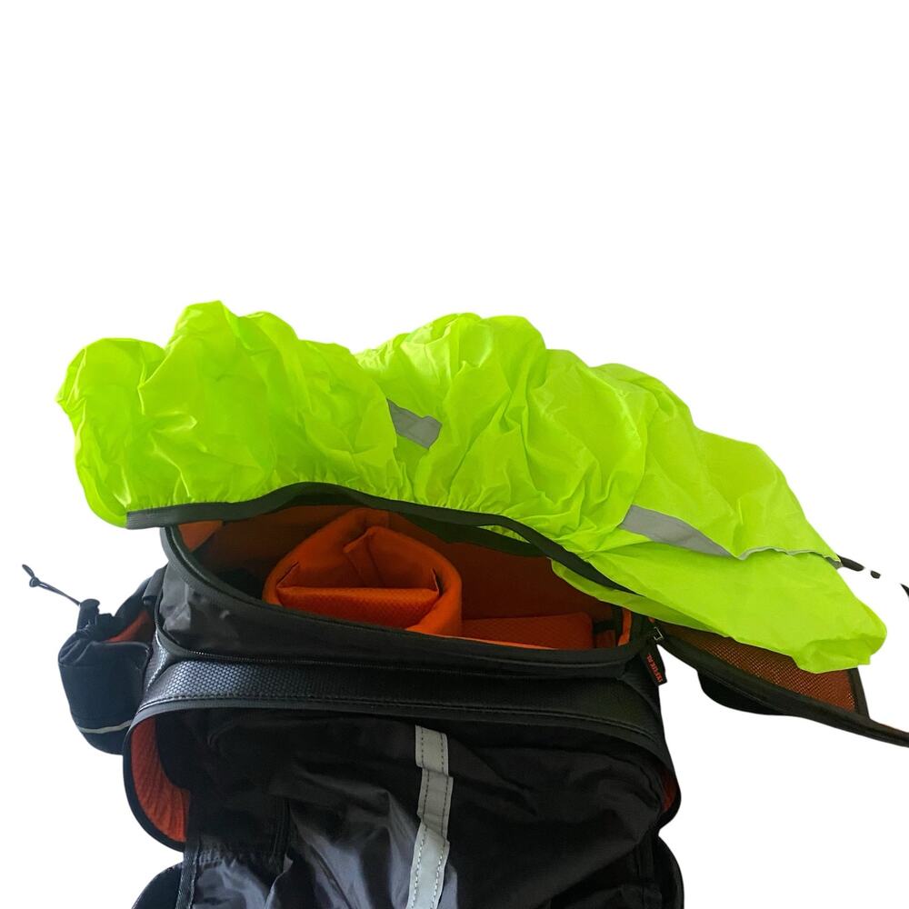 Hard Shell Waterproof Bike Bag for Rear Rack Reflector Rain Cover Shoulder Strap - Picture 11 of 16